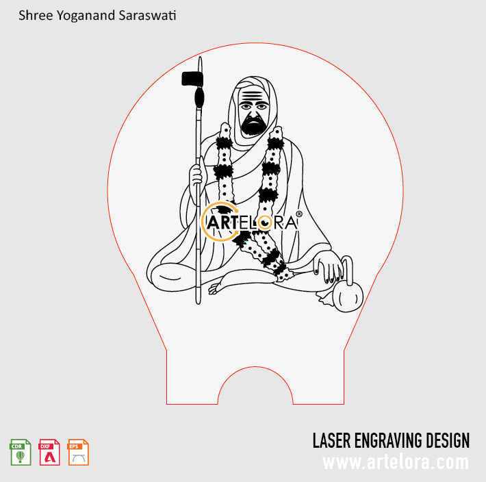 Shree Yoganand Saraswati Laser Engraving