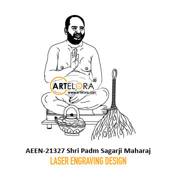 Laser Engraving Shri Padm Sagarji Maharaj