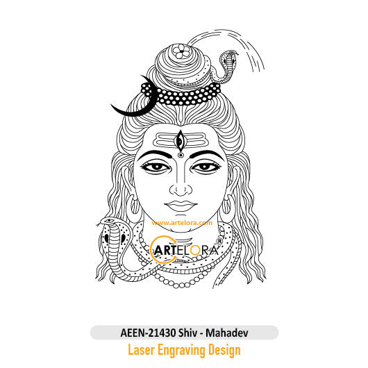 Shiv - Mahadev Laser Engraving Design