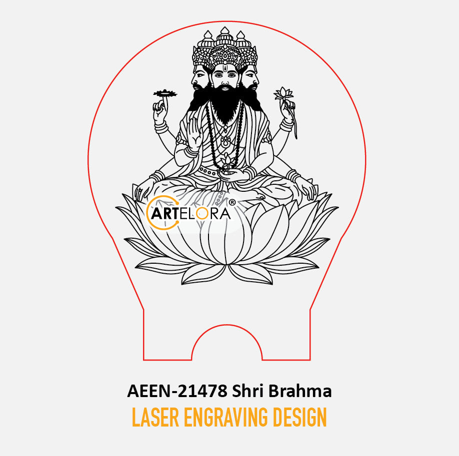 Laser Engraving Design Brahma