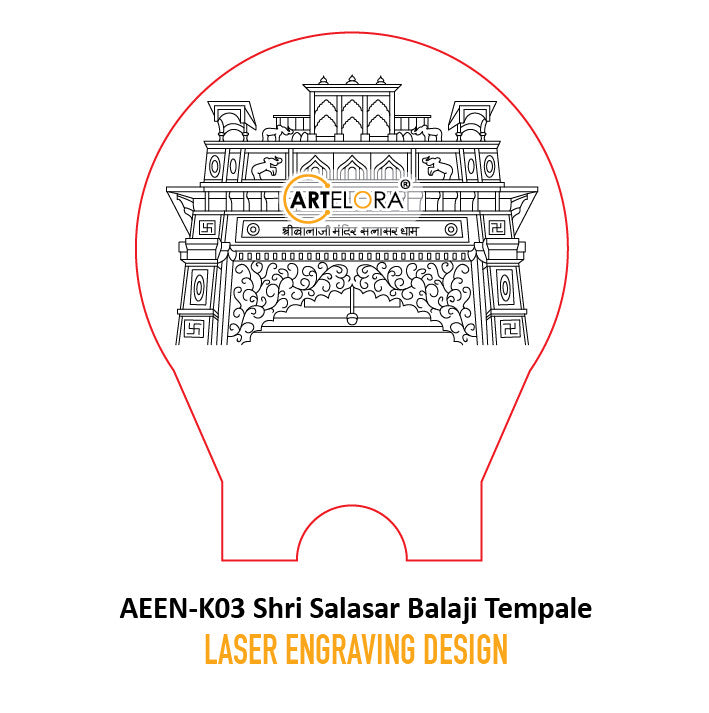 Laser Engraving Shri Salasar Balaji Tempale