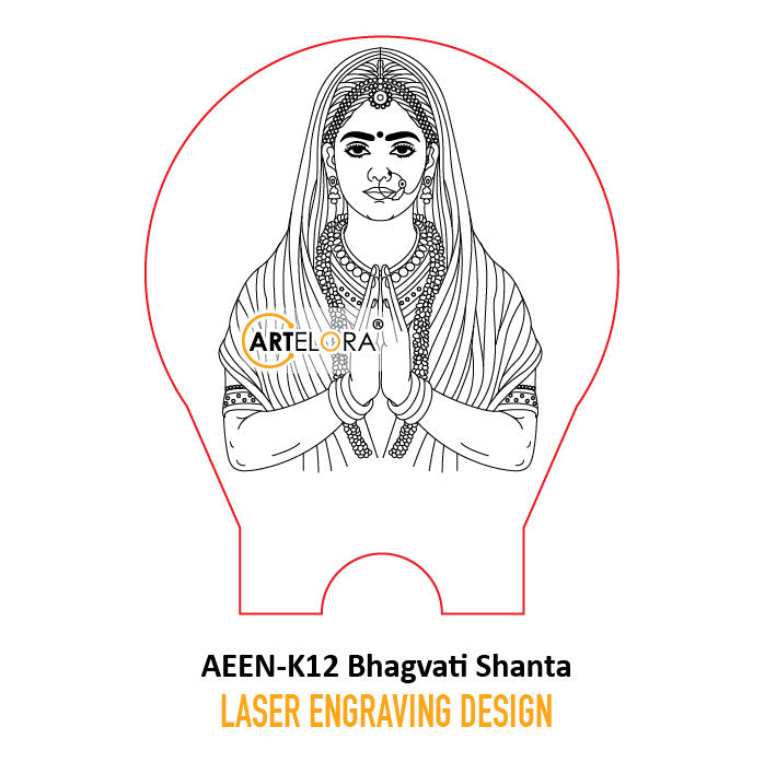 Laser Engraving Bhagvati Shanta