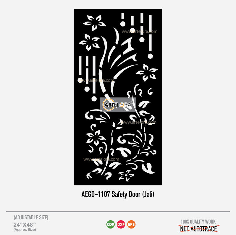 Grill Design Safety Door (Jali) Flower