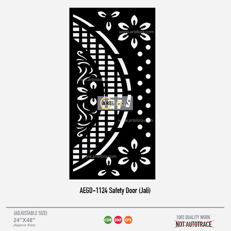 Grill Design Safety Door (Jali) Flower