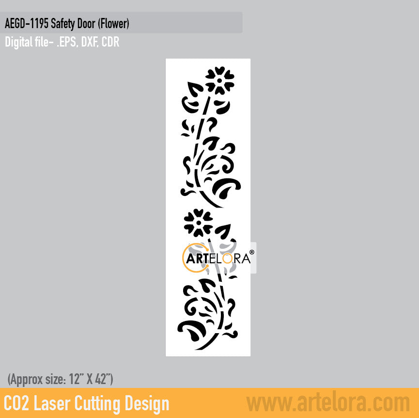 Grill Design Safety Door (Flower)