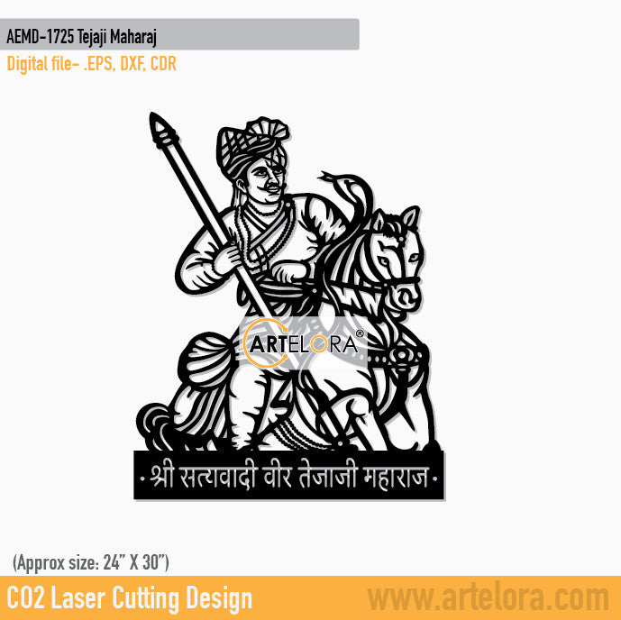 2D Modern Art Tejaji Maharaj