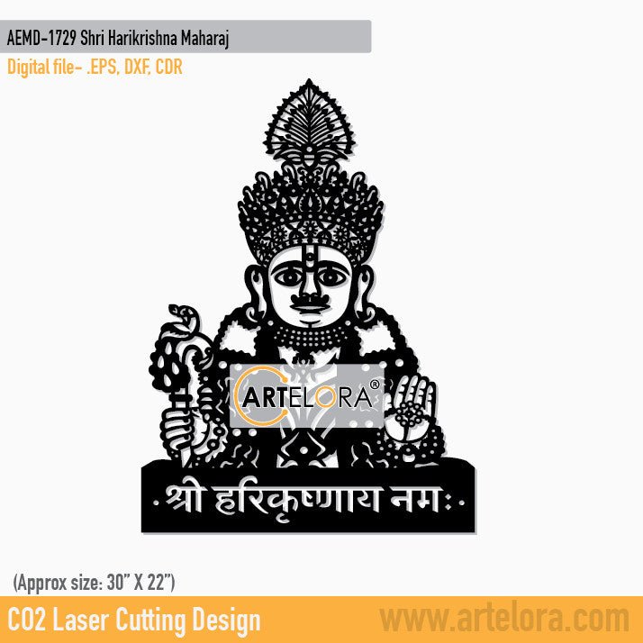 2D Modern Art Shri Harikrishna Maharaj