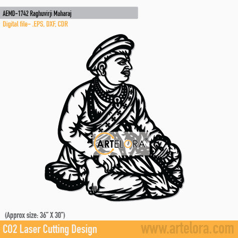 2D Modern Art Raghuvirji Maharaj