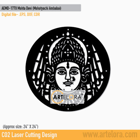 2D Modern Art Mohta Devi (Mohotyachi Ambabai)