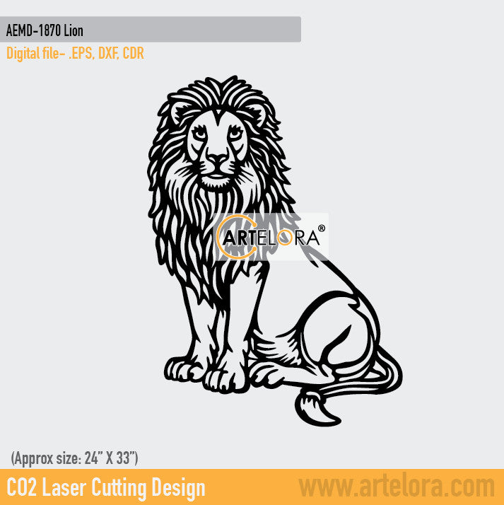 2D Modern Art Dolfen Lion