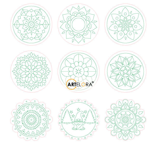 SKU-MB0216 Mandala Art (Pre Marked Base Design)