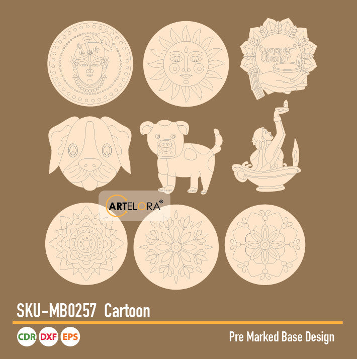 Pre Marked Base Design Cartoon