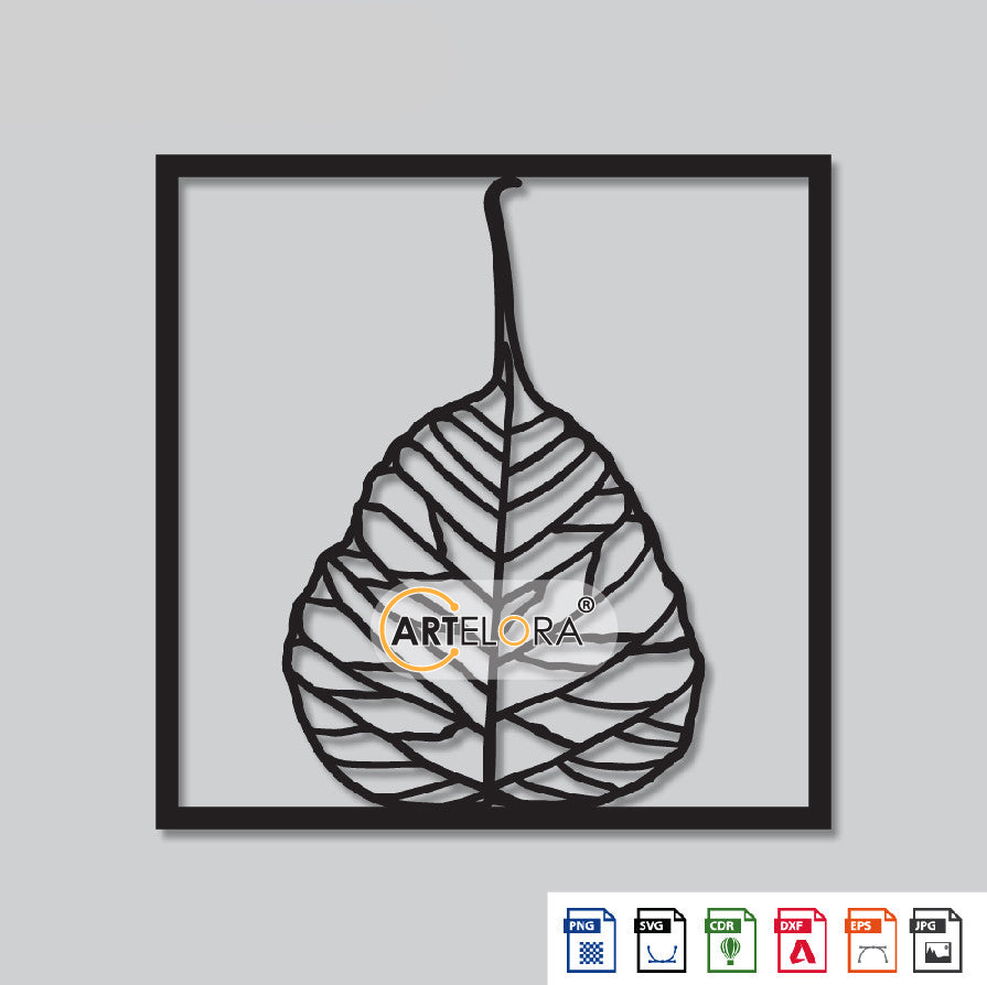 2D Modern Art leaf Laser Cutting