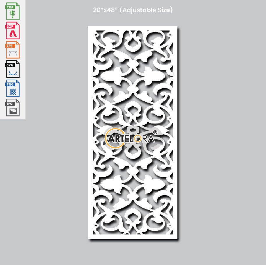 Grill Design Flower Laser cutting