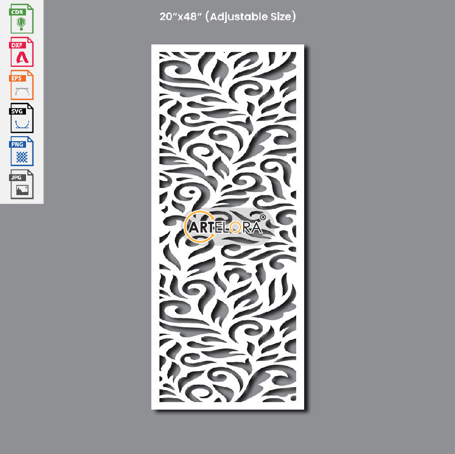 Grill Design Leaf Laser Cutting