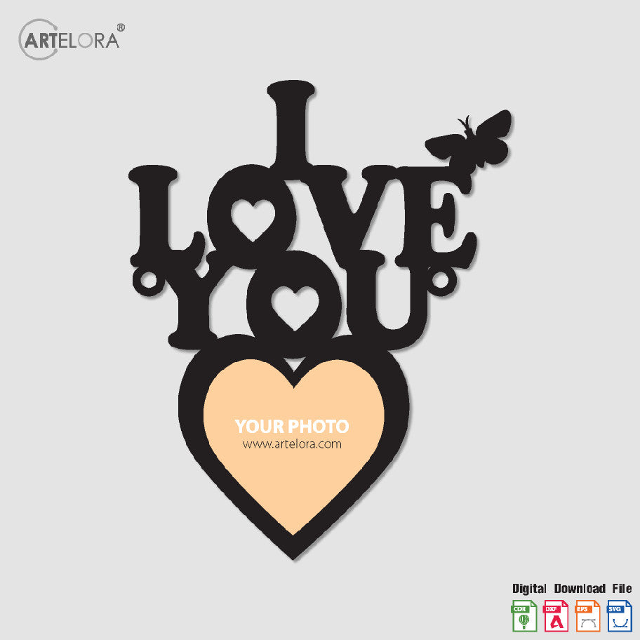 Collage Photo Frame I Love you