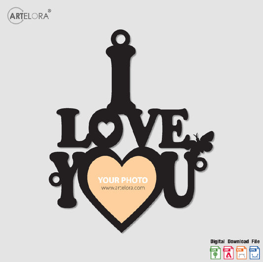 Collage Photo Frame I Love you