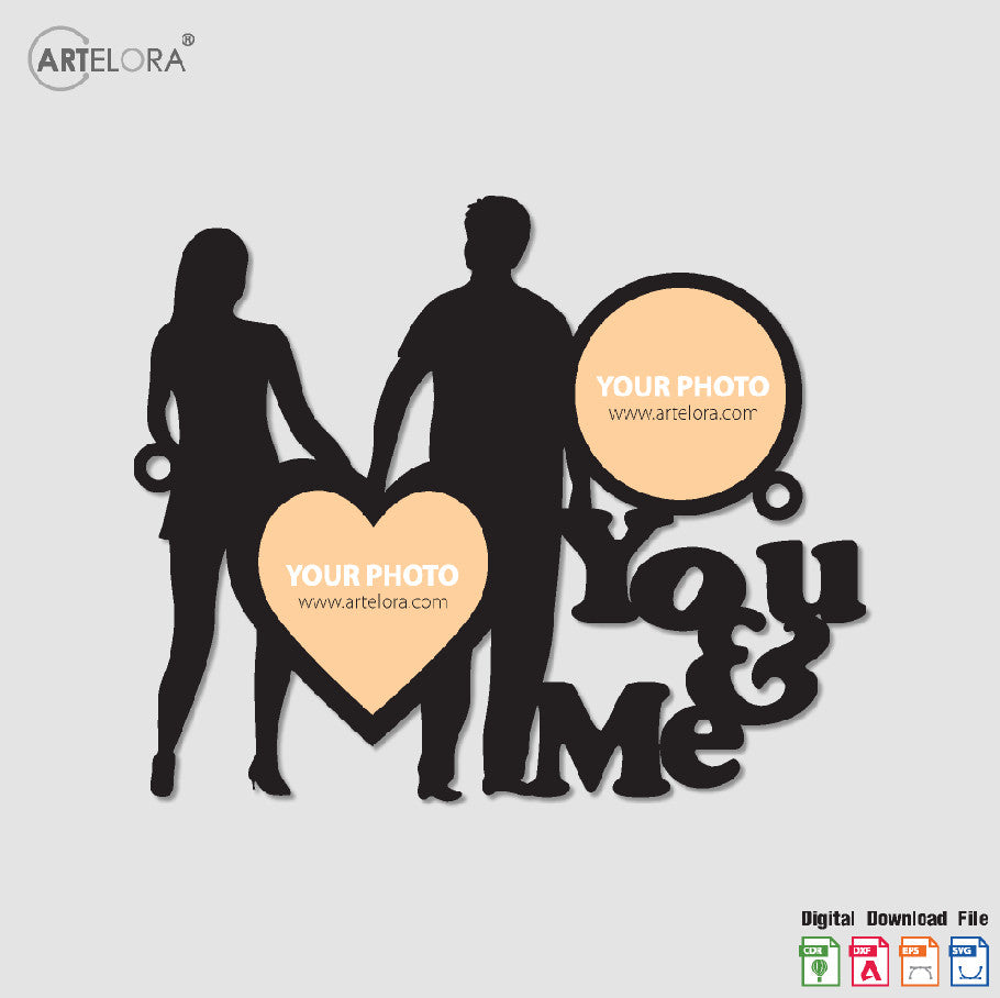 Collage Photo Frame You & Me