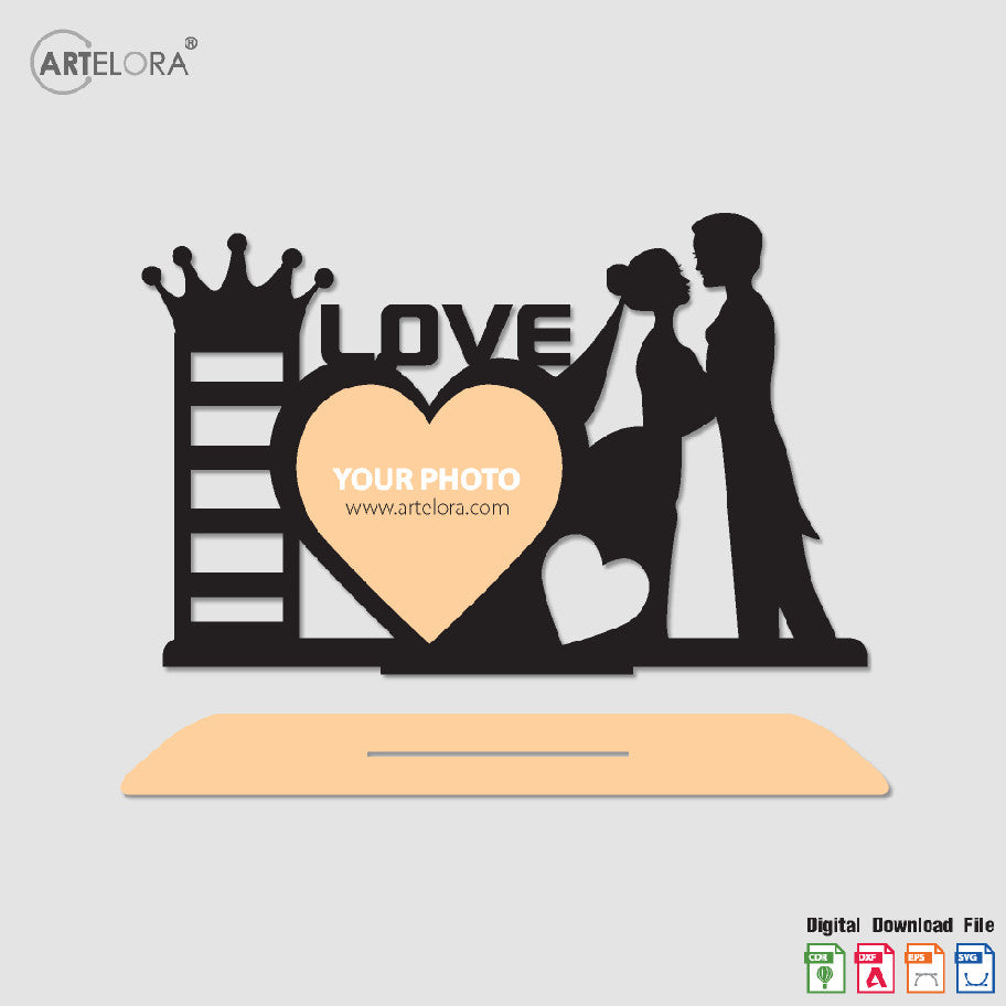 Collage Photo Frame Love