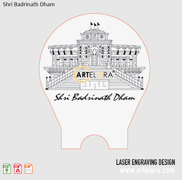 Laser Engraving Shri Badrinath Dham