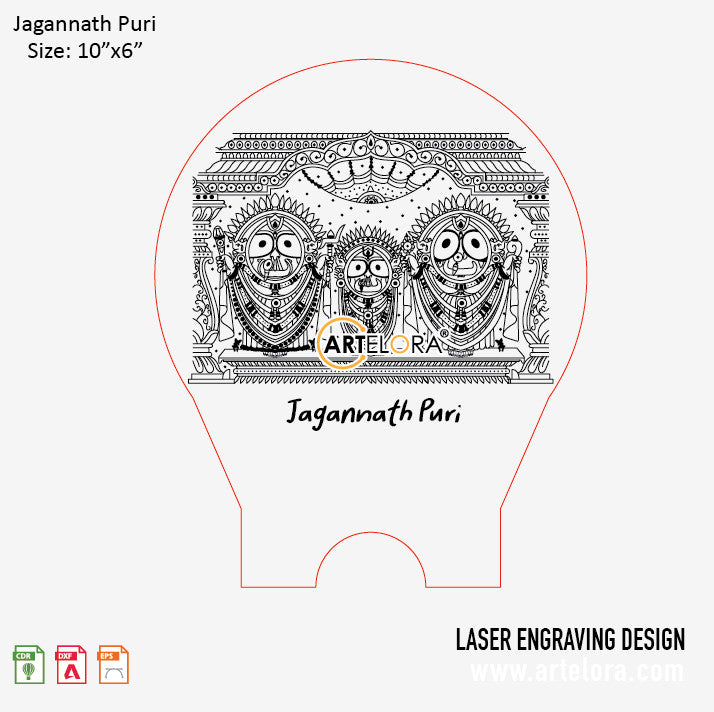 Laser Engraving Jagannath Puri