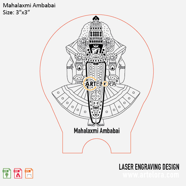 Mahalaxmi Ambabai Laser Engraving