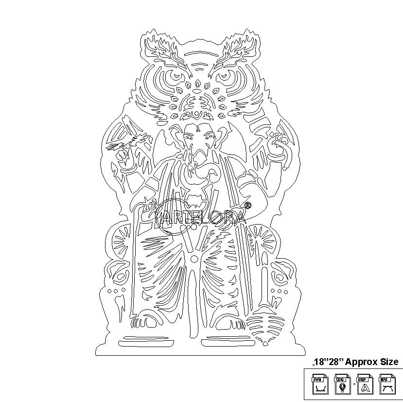2D Modern Art Shri Ganesh