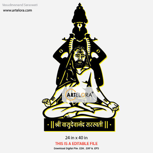2D Modern Art Vasudevanand Saraswati