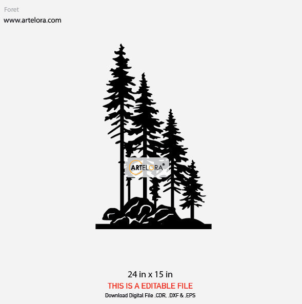 2D Modern Art Foret