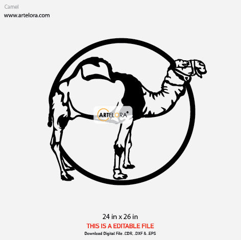 2D Modern Art Camel