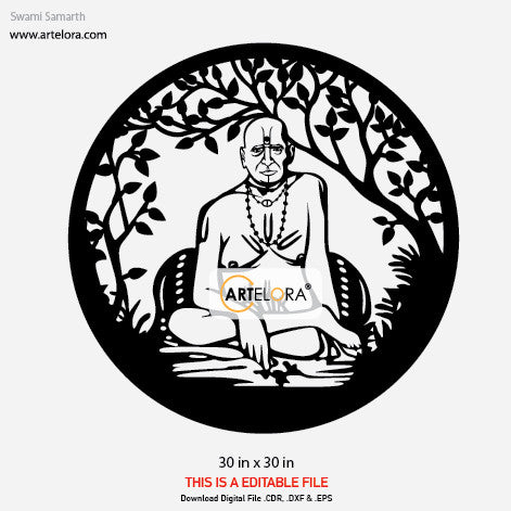 2D Modern Art Swami Samarth