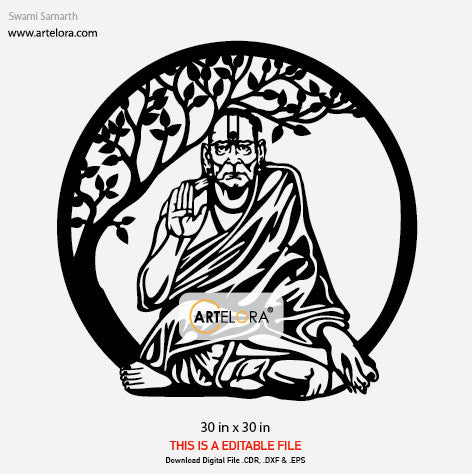 2D Modern Art Swami Samarth