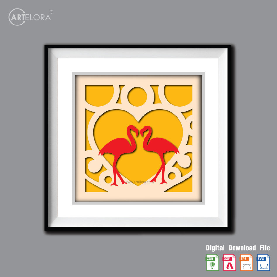 Premium Art Love Bird (15x15)