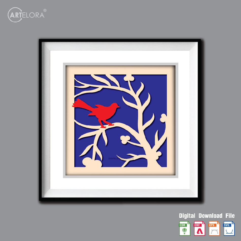 Premium Art Love Bird (15x15)