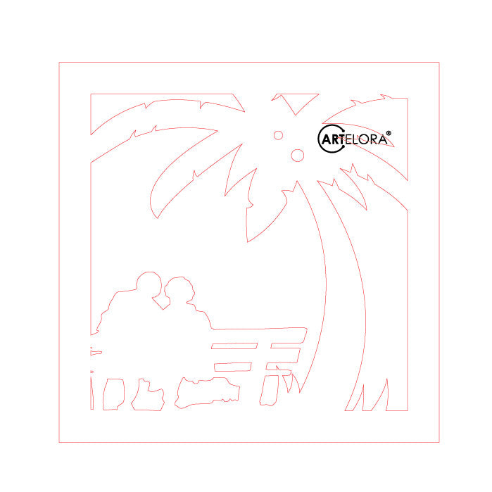 Premium Art Love couple (15x15)