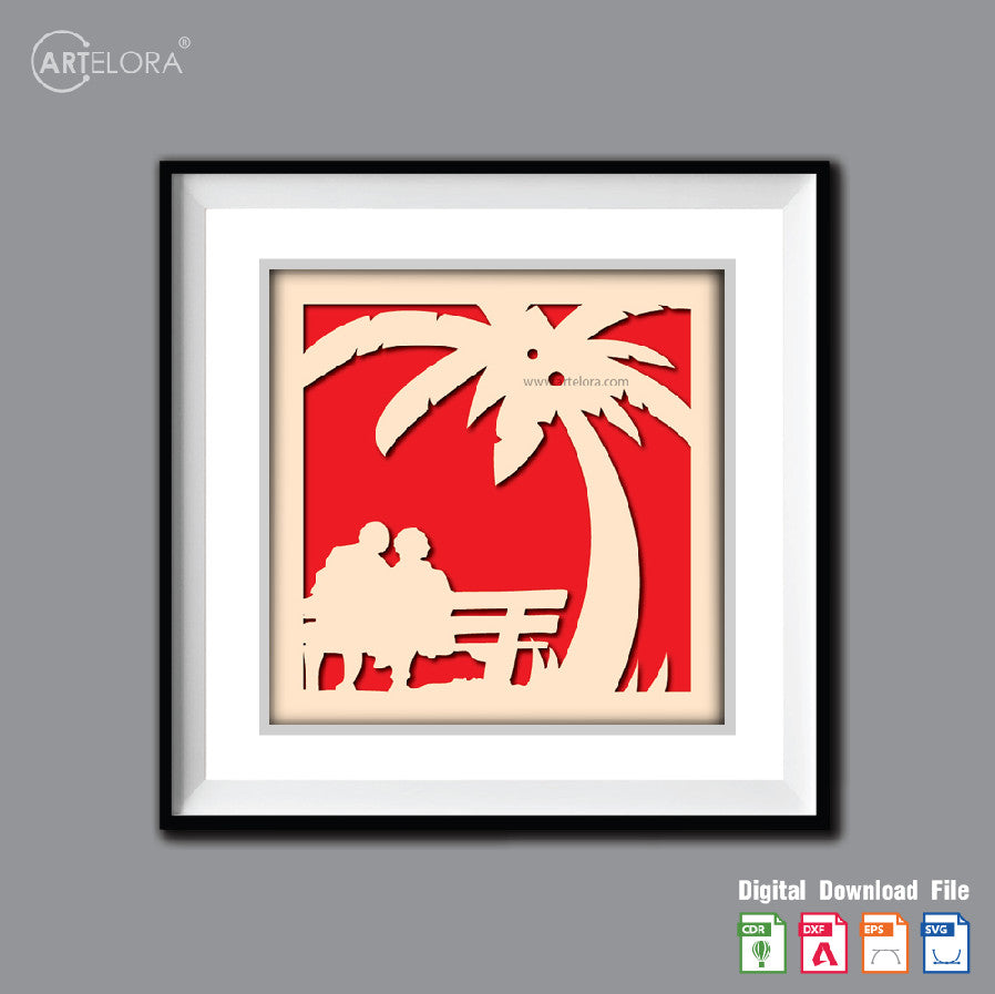Premium Art Love couple (15x15)