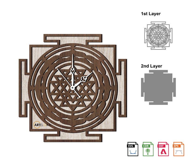 Wall Clock Yantra Clock