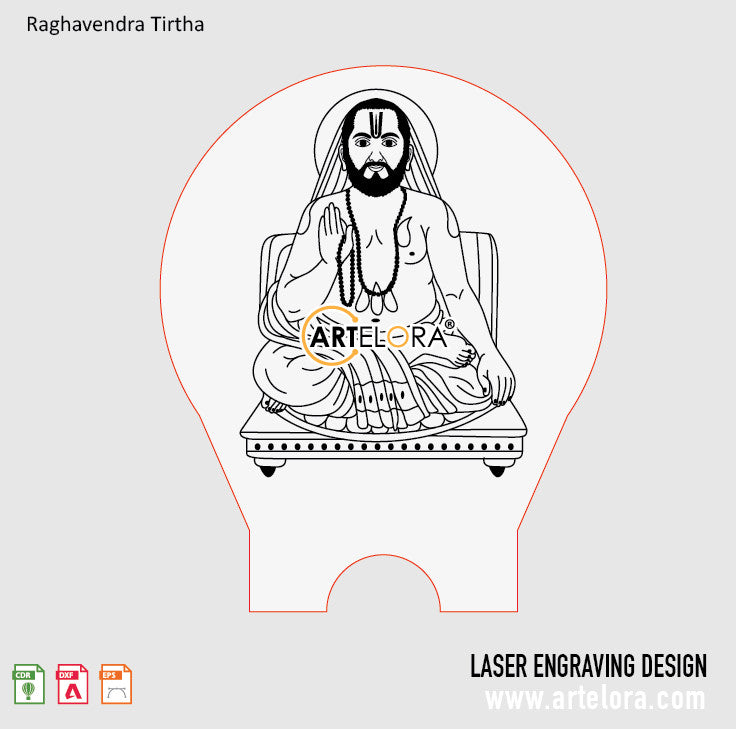 Raghavendra Tirtha Laser Engraving
