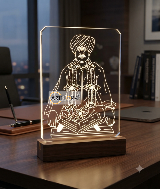 Bhagwan BABA Laser Engraving