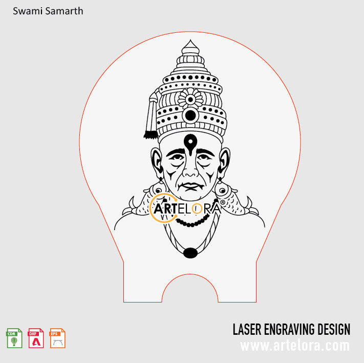 Swami Samarth Laser Engraving