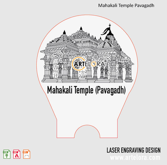 Mahakali Temple Pavagadh Laser Engraving
