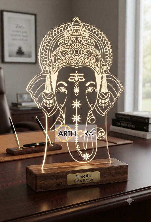 Shri Ganesh Face Laser Engraving