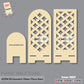 3D Model Laser Cutting Geometric Pattern Phone Stand