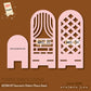 3D Model Laser Cutting Geometric Pattern Phone Stand