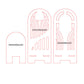 3D Model Laser Cutting Geometric Pattern Phone Stand