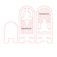 3D Model Laser Cutting Mahavir Swami Phone Stand