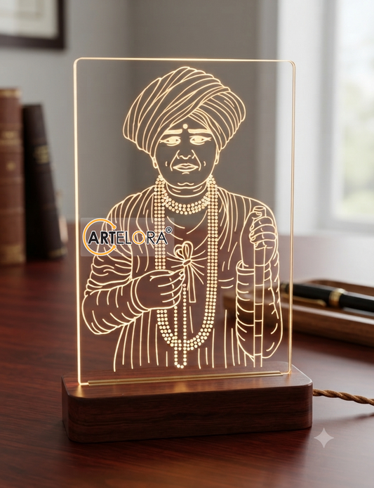 Jalaram bapa Laser Engraving Design
