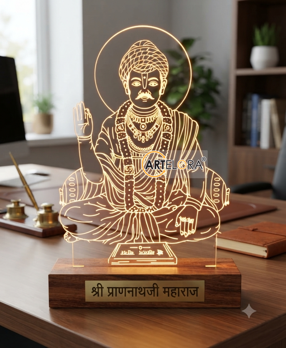 Shri Prannath Swami (Pranami Dharma) Laser Engraving Design