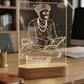 Sant Santaji Maharaj Laser Engraving Design