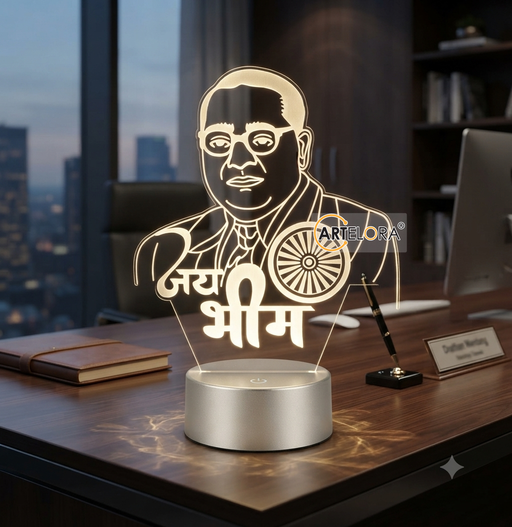 Bhimrao Ambedkar (Jay Bheem) Laser Engraving Design